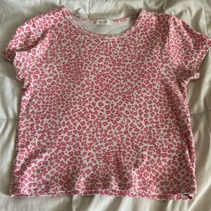 Pink cheetah top from Brandy Melville, one size